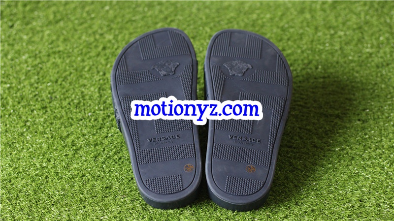 Brand Versace blue slide